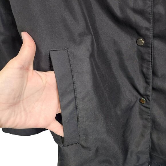 Talbots Snap Button Jacket Women's Size M Black - Picture 4 of 8